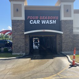 Exit from car wash Exit from car wash