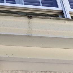 Screws causing discoloration all around the house Screws causing discoloration all around the house