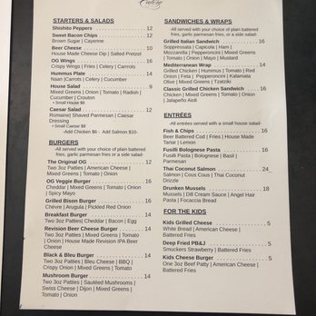 Old Granite Street Eatery - Menu page - New American Near Me - Reno, Nevada