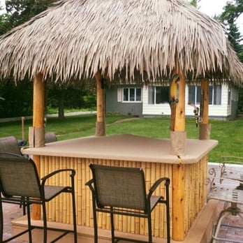 Valley's Canvas - Tiki Hut Bar Cover - protected from the elements - Boat Repair Near Me - Alpena, Michigan Valley's Canvas - Tiki Hut Bar Cover - protected from the elements - Boat Repair Near Me - Alpena, Michigan