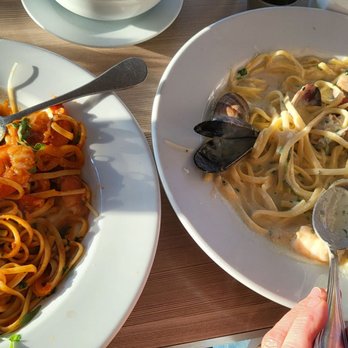 Lighthouse - Left is linguine and Right is supposed to be spaghetti... - Breakfast & Brunch Near Me - Newport Beach, California