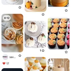 The Village Bakery - Cake pics I sent. Specified not as deep an orange color. Cupcakes were supposed to be white or cream.