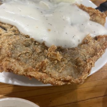 Sonny's Cafe - Chicken fried steak sorry he had already ugh into it' it was so good - Breakfast & Brunch Near Me - Purcell, Oklahoma