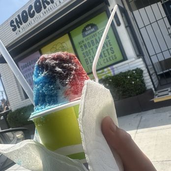 SnoCorner - Blue Rasberry/Strawberry snow with vanilla ice cream - Desserts Near Me - Long Beach, California SnoCorner - Blue Rasberry/Strawberry snow with vanilla ice cream - Desserts Near Me - Long Beach, California