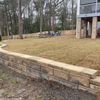 Mtz Hardscape & Masonry - Retaining wall with sod installation - Landscaping Near Me Mtz Hardscape & Masonry - Retaining wall with sod installation - Landscaping Near Me