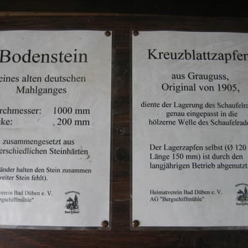 Landschaftsmuseum - Hinweistafeln zur Bergschiffmühle - Museums Near Me - Bad Düben, SN