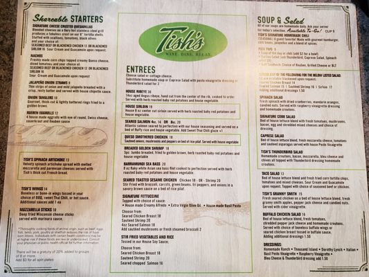Menu photo 7 Tish's Restaurant Council Bluffs, IA
