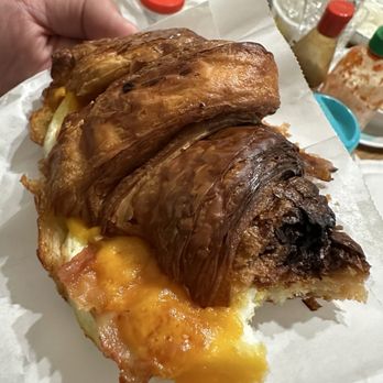 Paris Baguette - Burnt Bacon Egg Cheddar sandwich - Bakeries Near Me - Hayward, California Paris Baguette - Burnt Bacon Egg Cheddar sandwich - Bakeries Near Me - Hayward, California