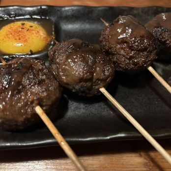 Kintaro Izakaya - Tsukune ( chicken meatballs) - only okay - Japanese Near Me - Toronto, Ontario Kintaro Izakaya - Tsukune ( chicken meatballs) - only okay - Japanese Near Me - Toronto, Ontario