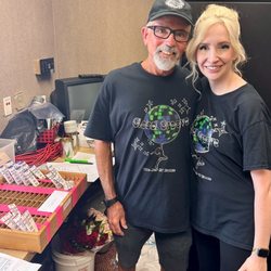 Owner Joy and her father Mr. Brad at last years dance recital!
