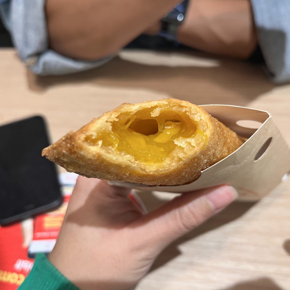 Jollibee - Peach mango pie inside - Chicken Shop Near Me - Alhambra, California