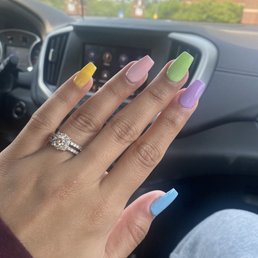 Full set acrylics for the summer