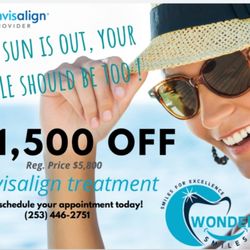 Wonderful Smiles - Invisalign treatment with $1500 off the original price.