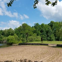 Checkerboard Park - Beach area. Nobody here, but looks like geese have been here