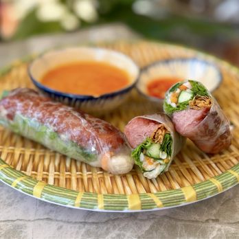 Buon Me Cafe - #16 Nem Nướng Cuốn: Grilled Pork Spring Rolls | 2 pc - $8.95 - Coffee & Tea Near Me - San Jose, California Buon Me Cafe - #16 Nem Nướng Cuốn: Grilled Pork Spring Rolls | 2 pc - $8.95 - Coffee & Tea Near Me - San Jose, California