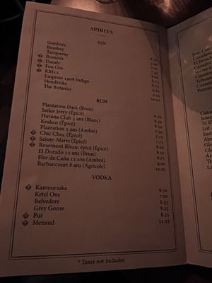 Menu photo 3 Bar Suzanne Montreal, QC Menu photo 3 Bar Suzanne Montreal, QC