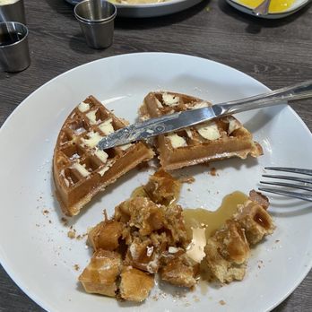 The Brunch House - Burnt and hard waffles - Breakfast & Brunch Near Me - Temecula, California