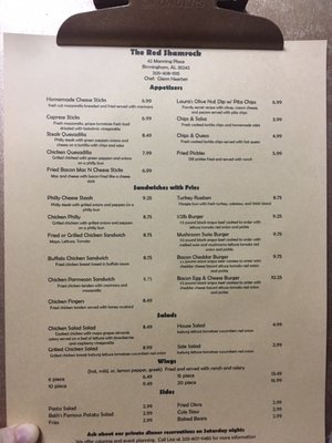 Menu photo 5 The Red Shamrock Birmingham, AL Menu photo 5 The Red Shamrock Birmingham, AL