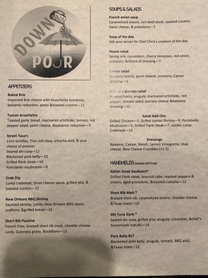 Menu photo 3 The Down Pour Wilkes-Barre, PA