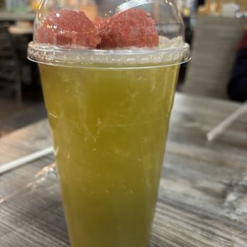 Bangkok Grill & Knockout Cafe - Sugarcane juice with strawberry slush on top - Sandwiches Near Me - Tempe, Arizona