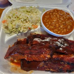 Buddy’s Bar-b-q - Ribs, slaw, beans