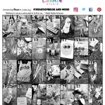 CReATE STUDIO - Happy April! Follow our #30daysofreuse campaigne on Instagram and color along with our coloring page! - Arts & Crafts Near Me - Westlake Village, California