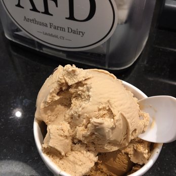 Arethusa Farm Dairy - Ask for a scoop split between two flavors! The portion is huge. - Ice Cream & Frozen Yogurt Near Me - Bantam, Connecticut Arethusa Farm Dairy - Ask for a scoop split between two flavors! The portion is huge. - Ice Cream & Frozen Yogurt Near Me - Bantam, Connecticut