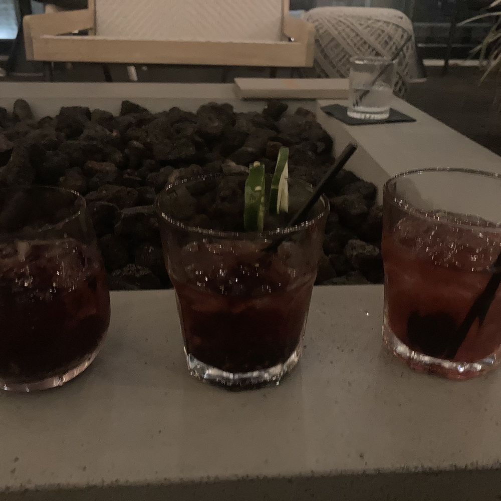 Three inconstantly made drinks