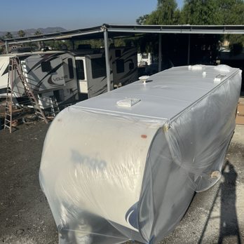 Dc Rv Roof Repair - Prep for finish spray application - RV Repair Near Me