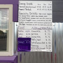 Grand Teton Grind - Some of the menu