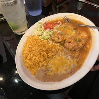 Las Potrancas Mexican Restaurant - #48 Rellenos Plate - Salad Near Me - Parker, Colorado