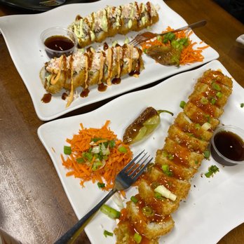 Sushinaloa - Divorciado roll and pollo loco roll - Sushi Bars Near Me - Redwood City, California Sushinaloa - Divorciado roll and pollo loco roll - Sushi Bars Near Me - Redwood City, California