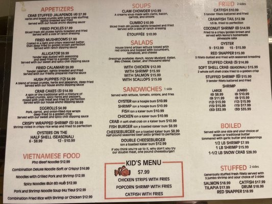 Menu photo 2 Nemo's Seafood and Grill Victoria, TX Menu photo 2 Nemo's Seafood and Grill Victoria, TX