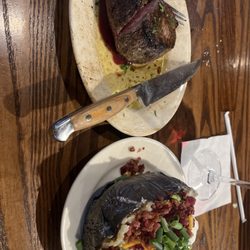 Wyoming's Rib & Chop House - 9 Oz Baseball Steak and Loaded Spud!