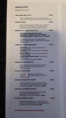 Menu photo 5 All Seasons Grill Whistler, BC