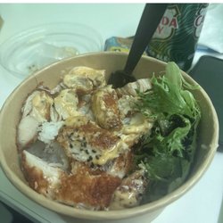 Crispy Garlic Sesame Fusion Chicken Rice Bowl