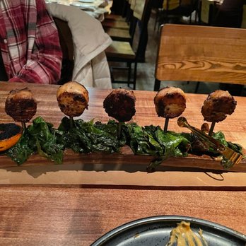 Rye - Dallas - Duroc Pork Belly Lollipops - yummy! - Tapas/Small Plates Near Me - Dallas, Texas Rye - Dallas - Duroc Pork Belly Lollipops - yummy! - Tapas/Small Plates Near Me - Dallas, Texas