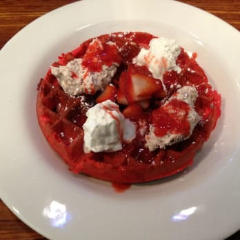 Lulu's - Red velvet waffle - New American Near Me - Richmond, Virginia Lulu's - Red velvet waffle - New American Near Me - Richmond, Virginia
