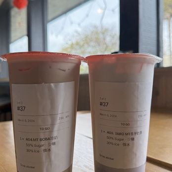 Orange Square - Taro Milk Tea & Thai Milk Tea. - Taiwanese Near Me - Santa Clara, California