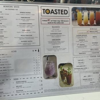 Toasted Gastrobrunch - Drink Menu - Breakfast & Brunch Near Me - Oceanside, California Toasted Gastrobrunch - Drink Menu - Breakfast & Brunch Near Me - Oceanside, California
