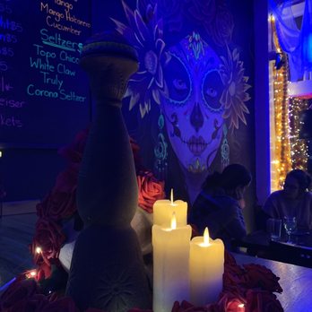 Catrina Tequila Bar - A painting and beautiful lighting! - Mexican Near Me - Riverside, Illinois