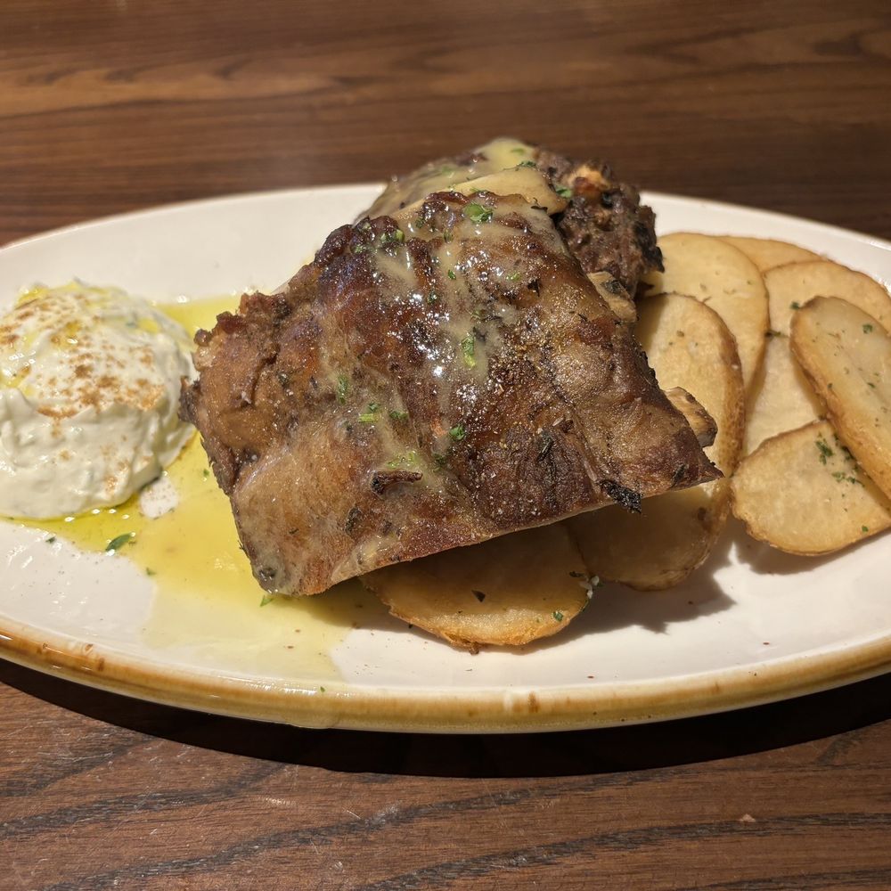 Ilios Noche - Roast Pork Ribs 'Greek Style' - Italian Near Me - Charlotte, North Carolina
