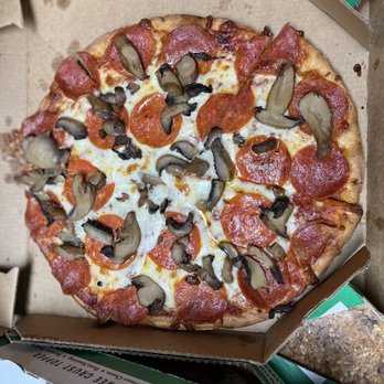 Marco's Pizza - Pepperoni & mushroom cauliflower crust pizza - Pizza Near Me - Norton, Ohio