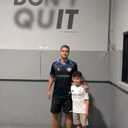Coach Milos and my son