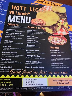 Menu photo 2 Hott Leggz Fort Lauderdale, FL Menu photo 2 Hott Leggz Fort Lauderdale, FL