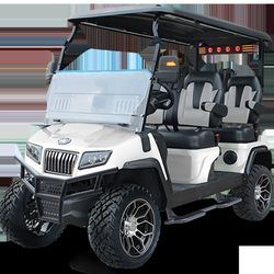 Bay Saint Louis Golf Cart Rentals - We rent lifted 4 seat golf carts with all seats facing forward, featuring radio, Bluetooth, rear camera, phone charger and more!