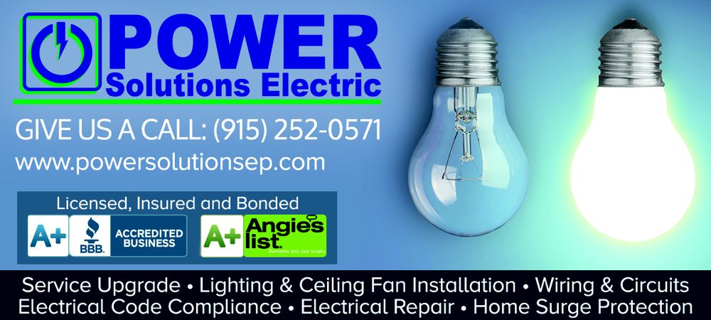 Slide of Power Solutions Electric