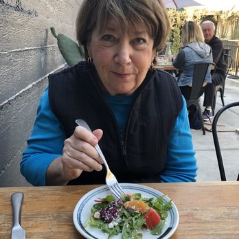 Brava Garden Eatery - Sharing the beet salad-  enough for three people to share - Wine Bars Near Me - Pleasanton, California