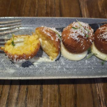 Haswell Green's - Arancini cut in half - New American Near Me - New York, New York
