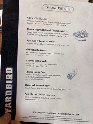 Menu photo 3 Yardbird Los Angeles, CA